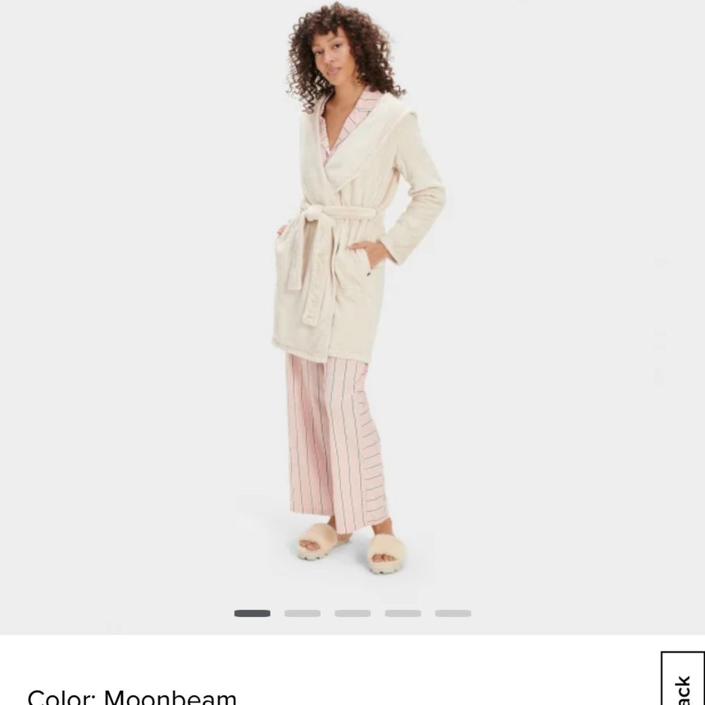 UGG Miranda Fleece Bathrobe Moonbeam size M